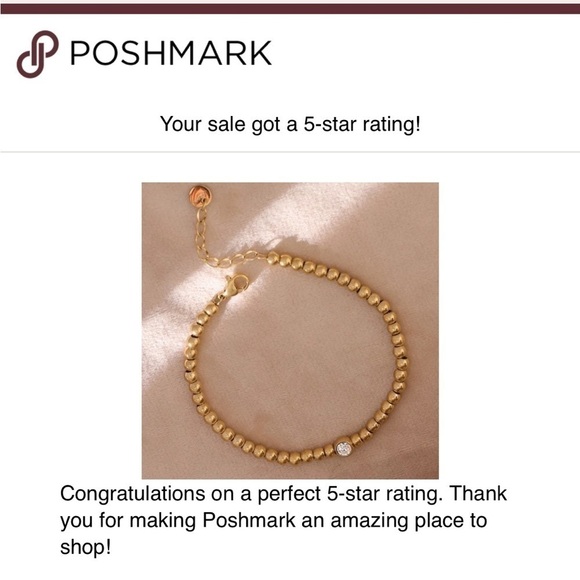 New Unique 18k Gold Plated Beaded Chain Layering Bracelet - Picture 8 of 9